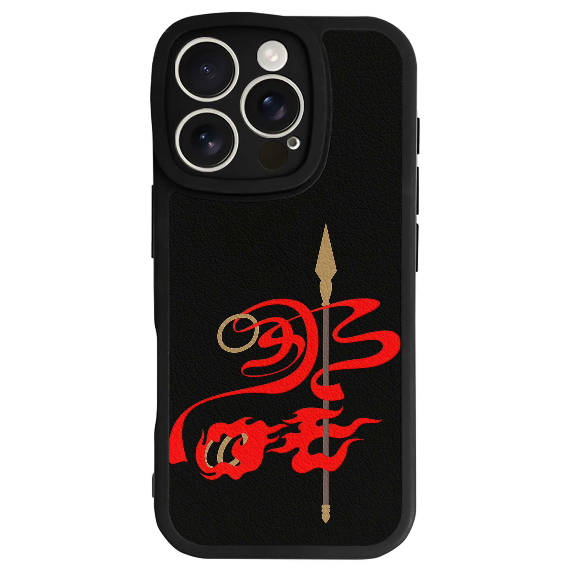 （画像用） Ne Zha 2 ナタ 魔童の大暴れ 【iPhone 16シリーズ対応】シリコンスマホケース（レザー調） 材質：シリコン